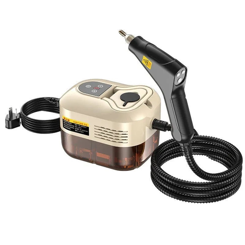 HC3800PRO steam cleaning machine in pure black with 1500W power and 1200ml tank