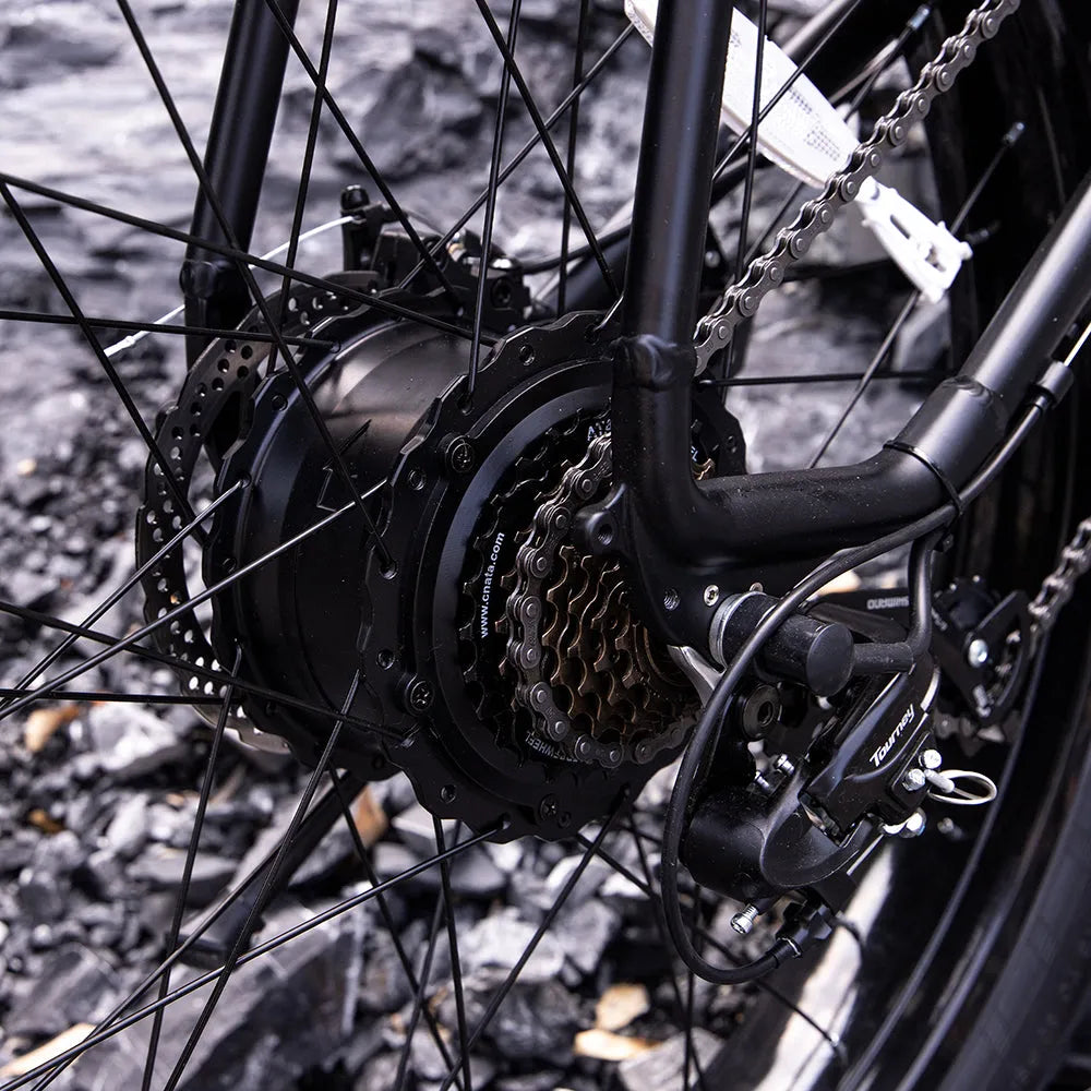 SIVROCK V1 professional electric bike with 26x4.0 fat tyres, 1000W motor, aluminium frame, LCD display and disc brakes