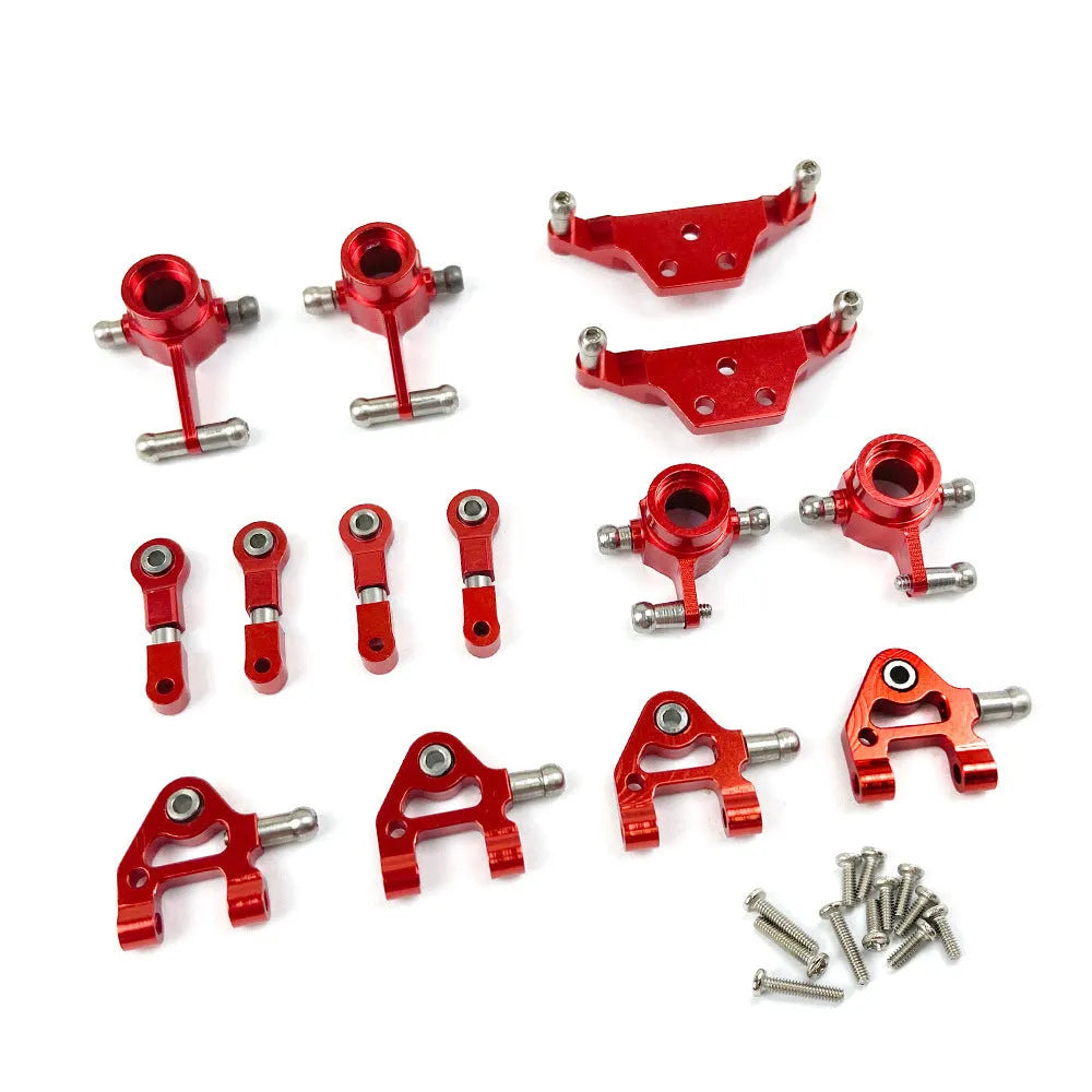 K989 metal shock absorber set with drive shaft in red or blue for 1:28 scale RC car