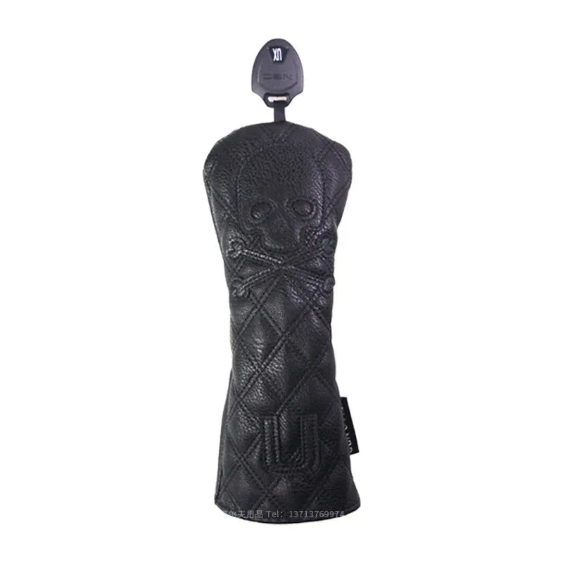 Black and white waterproof protective cover for golf club wooden poles