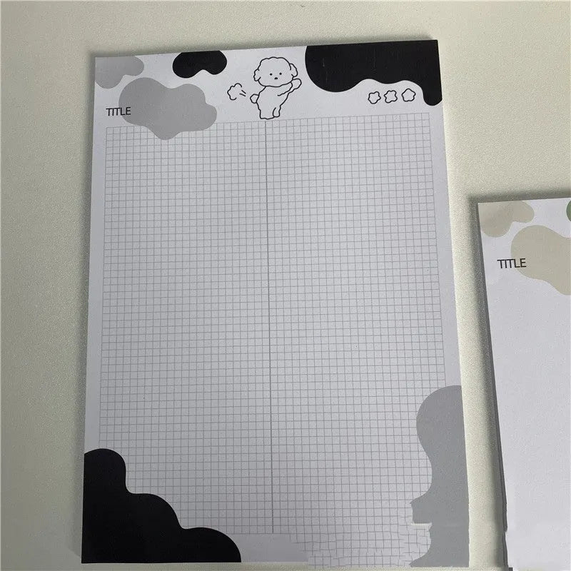 INS Wind B5 sticky note paper pad with dog theme design in six colour options