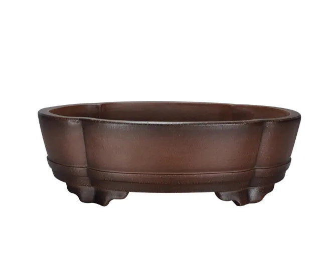 Classical style purple clay bonsai flower pot with dimensions 50cm wide