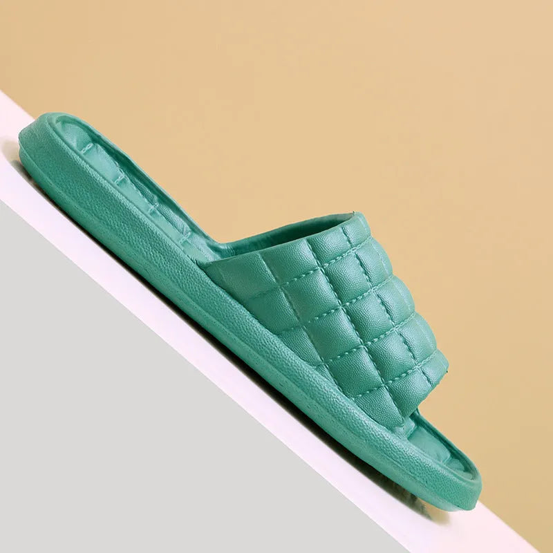 Unisex EVA waterproof non-slip flip-flop home slippers for bathroom use, available in six colours
