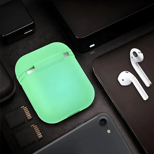 Silicone luminous flip-type protective case for AirPods wireless earphones