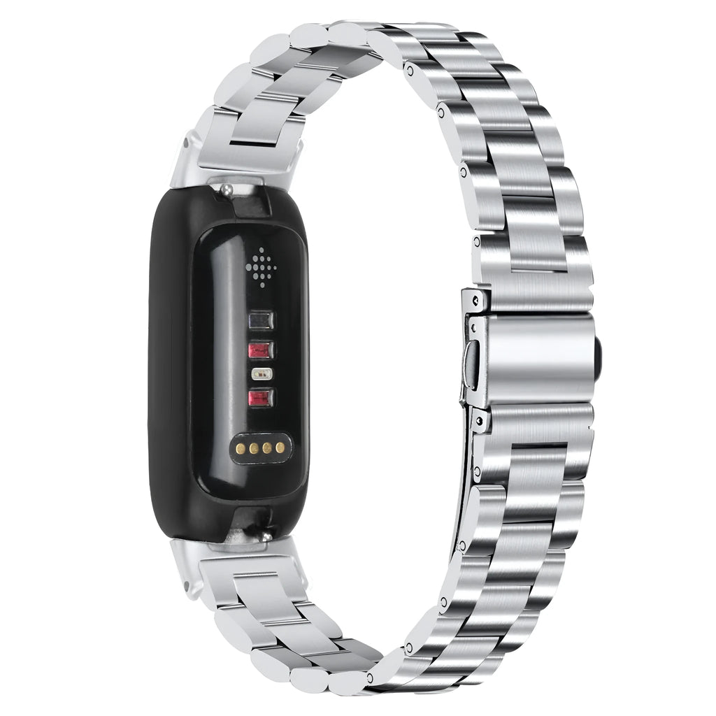 Huawei Inspire 3 stainless steel Milanese loop watch strap with magnetic clasp in multiple metallic colours