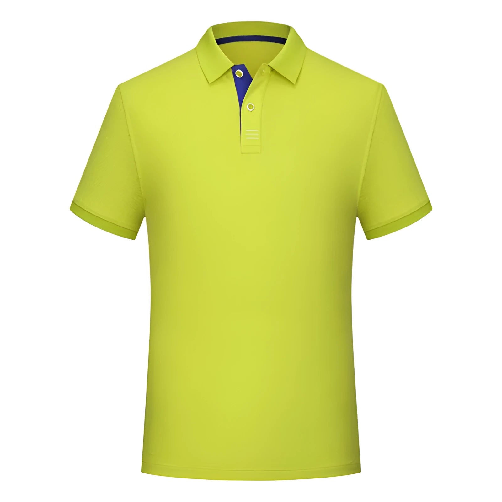 Solid colour cotton polo collar casual T-shirt in multiple colours for summer daily wear