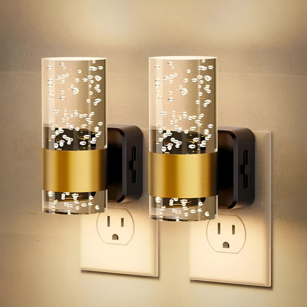 LED wall-mounted light sensor lamp with modern geometric design