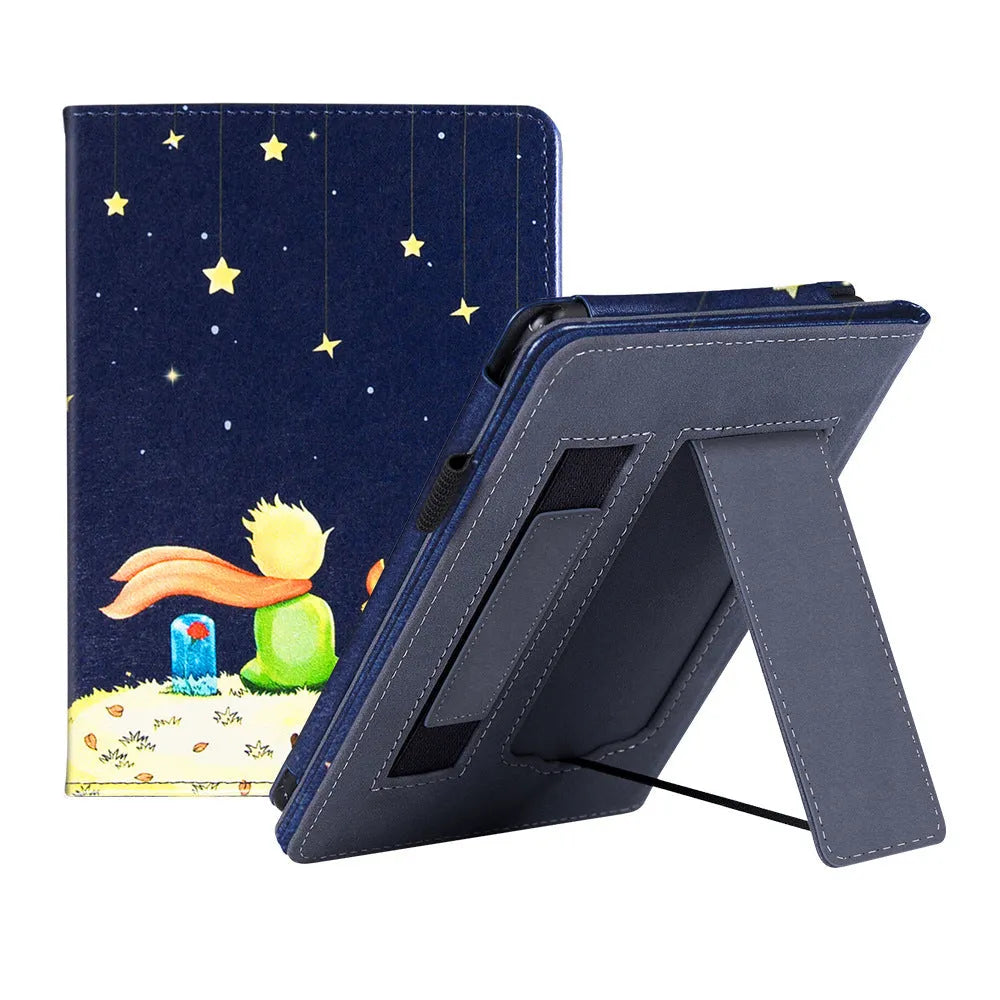 Kindle Paperwhite 5 leather case with built-in wrist strap in assorted colours