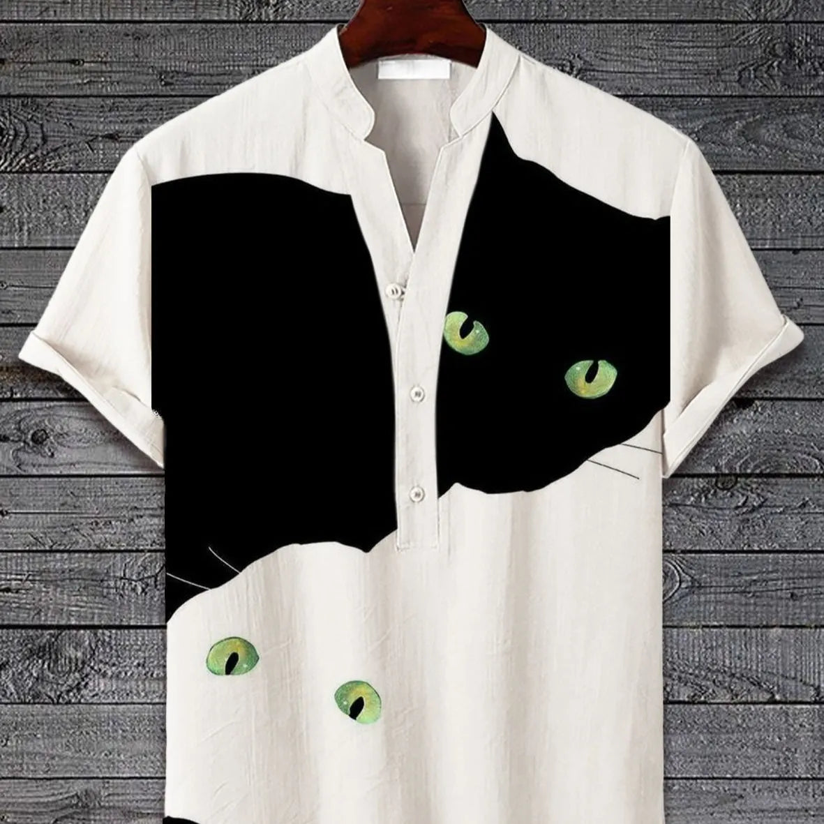 Short sleeve shirt with a 3D digital animal print design in various colours.