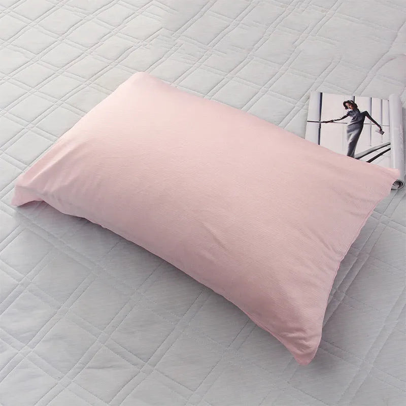 Blue and grey polyester cooling blanket with Japanese Q-Max fibres on a bed.