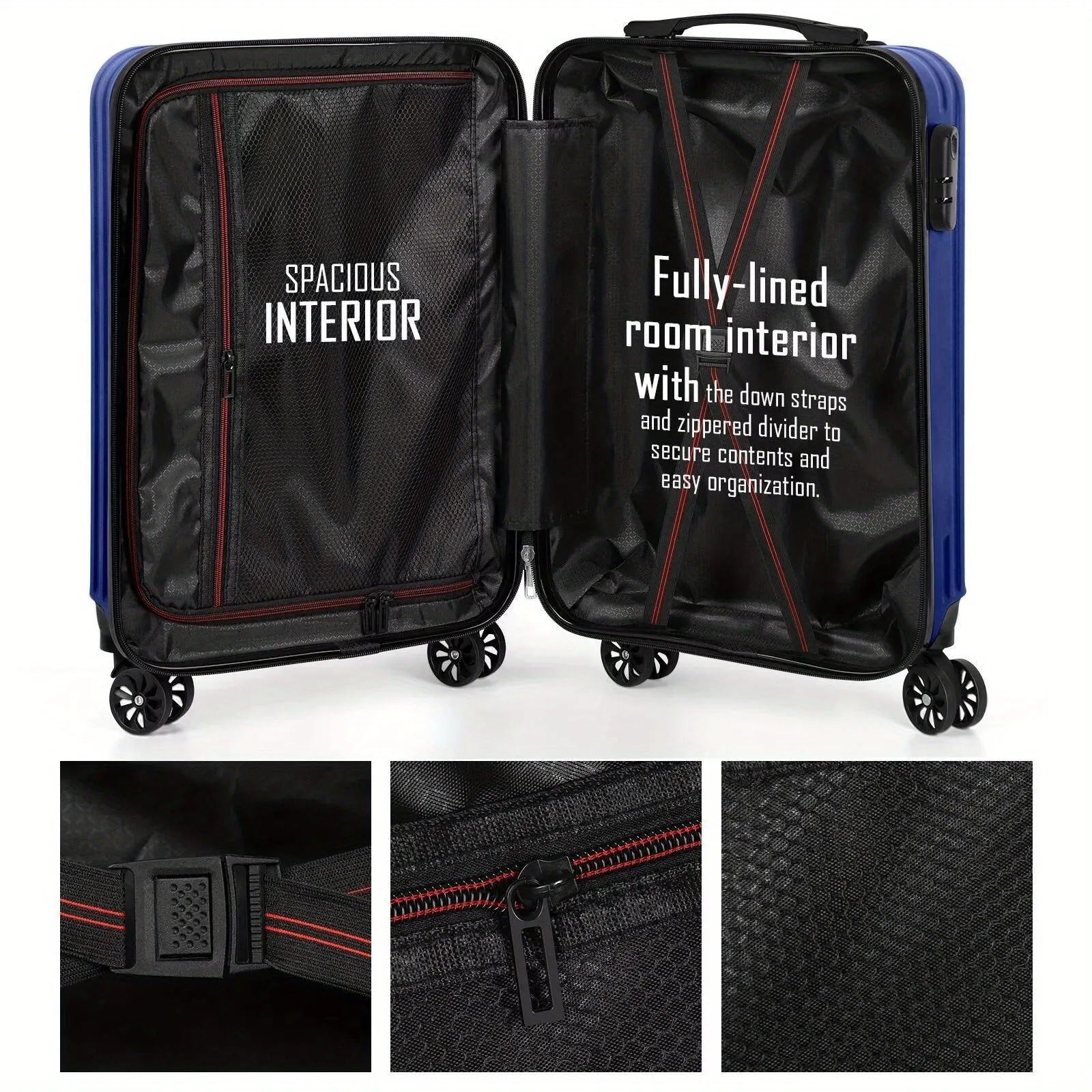 Aluminium alloy travel trunk set showing 14-inch and 20-inch sizes with two trunks and towel accessory