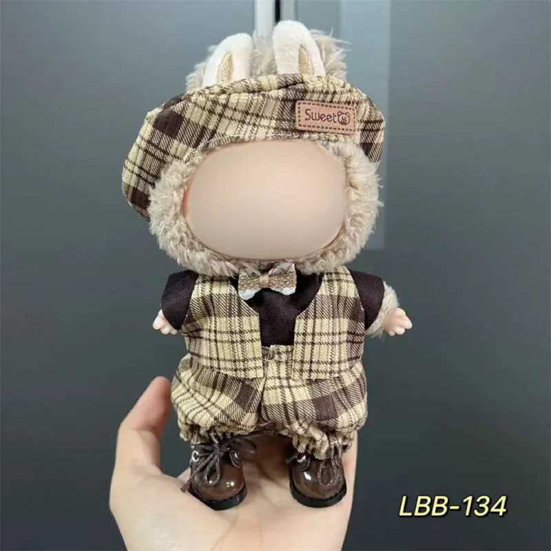 17cm plastic clothing for vinyl figurines with multiple style options