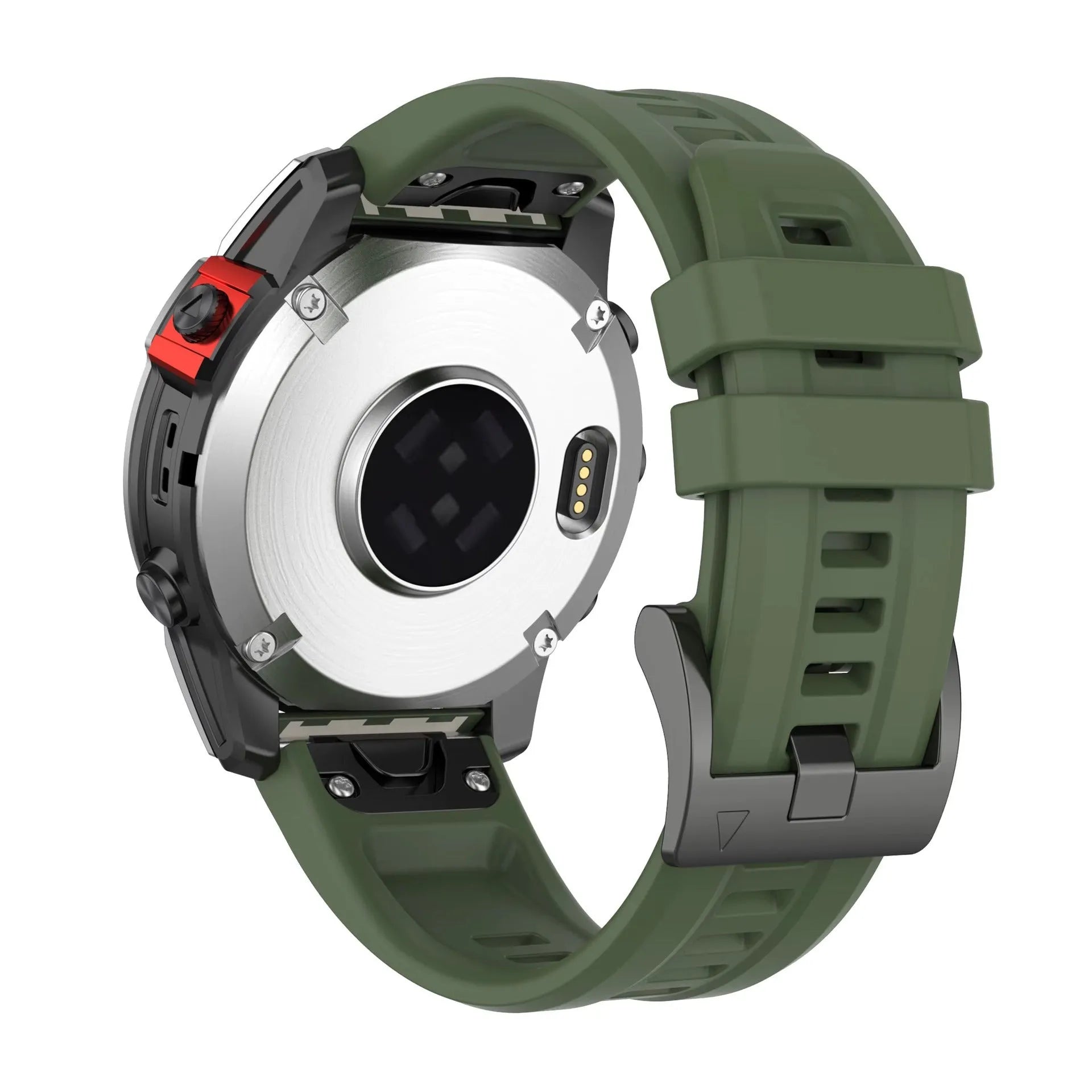 Jiaming Fenix7 quick release silicone watchband in multiple colours showing sports style and three size options
