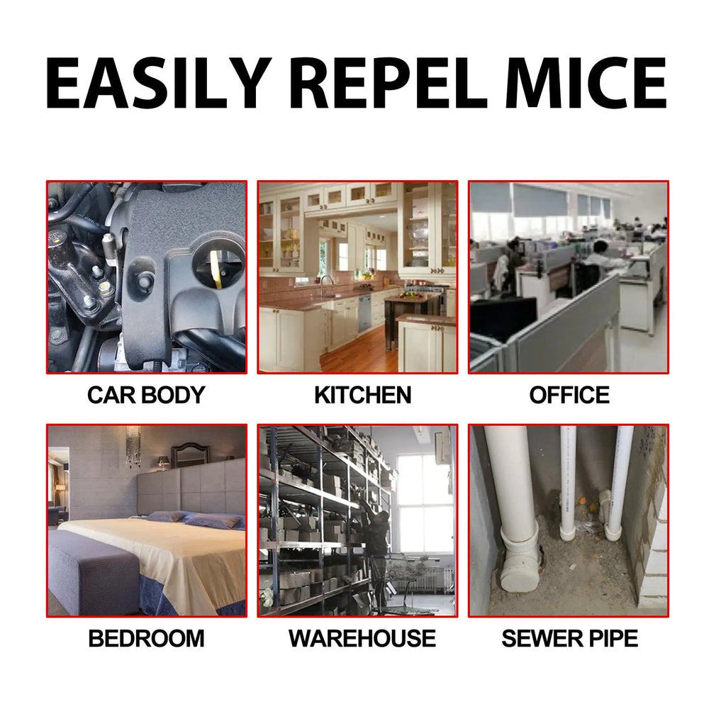 60ml rat repellent spray bottle with natural essential oils for home, car and outdoor use.