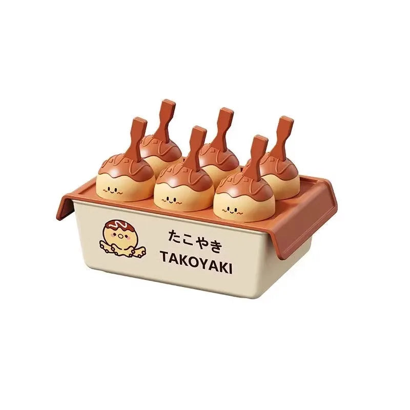 Plastic octopus balls creative ice cream box mould for making takoyaki shaped frozen treats