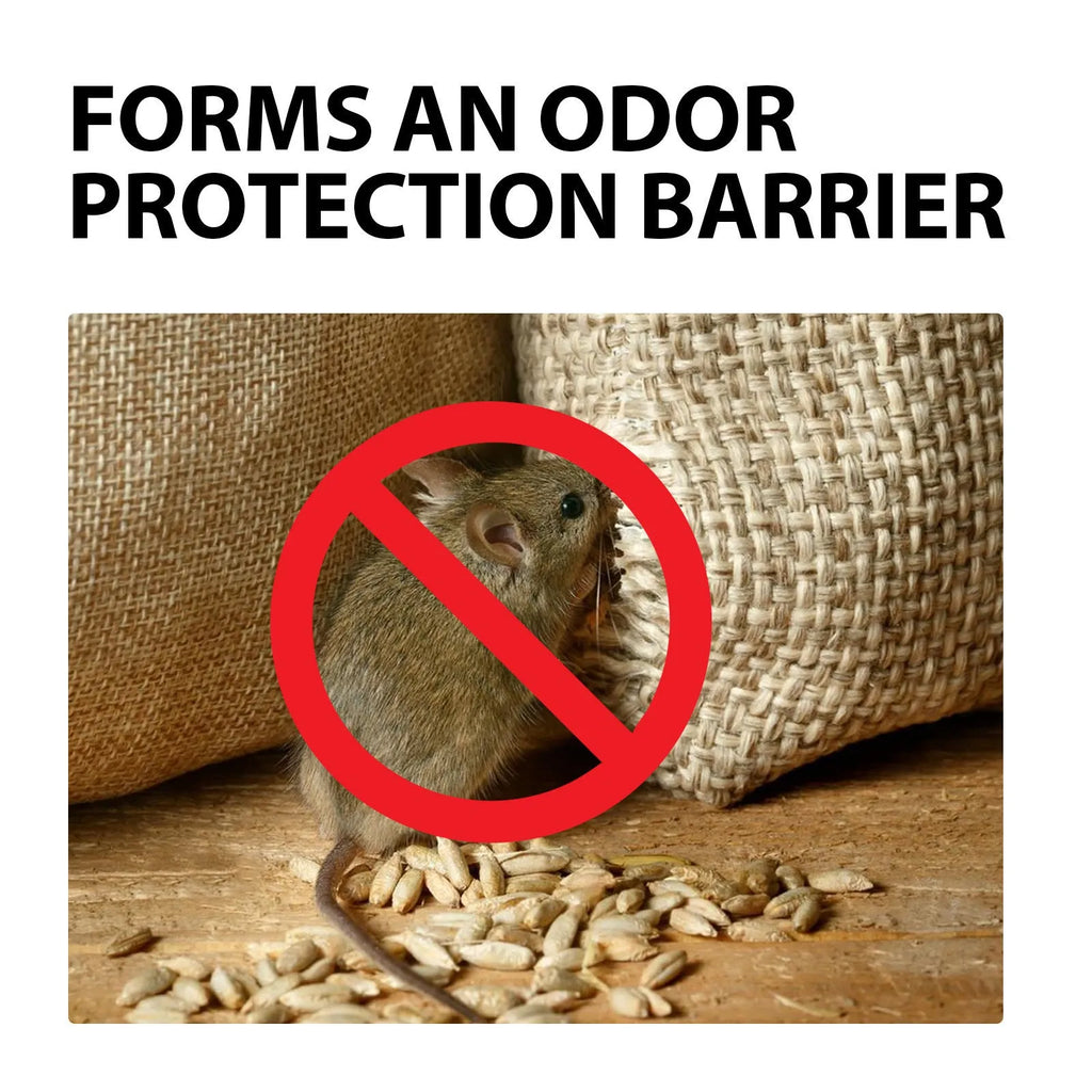 60ml rat repellent spray bottle with natural essential oils for home, car and outdoor use.
