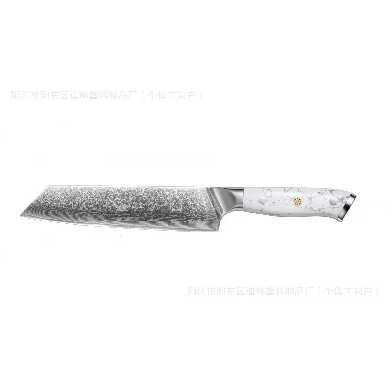 Damascus pattern VG10 steel combined chef knife with 21cm blade and 11cm handle