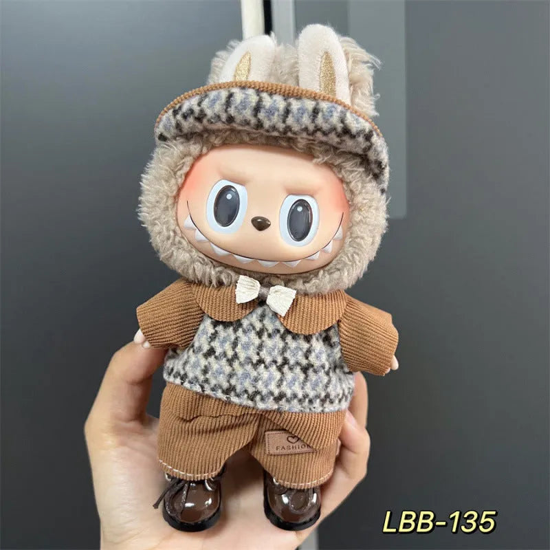17cm plastic clothing for vinyl figurines with multiple style options