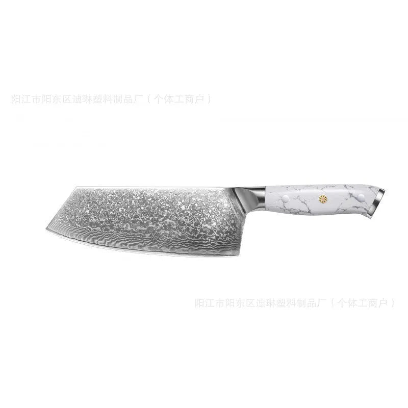 Damascus pattern VG10 steel combined chef knife with 21cm blade and 11cm handle