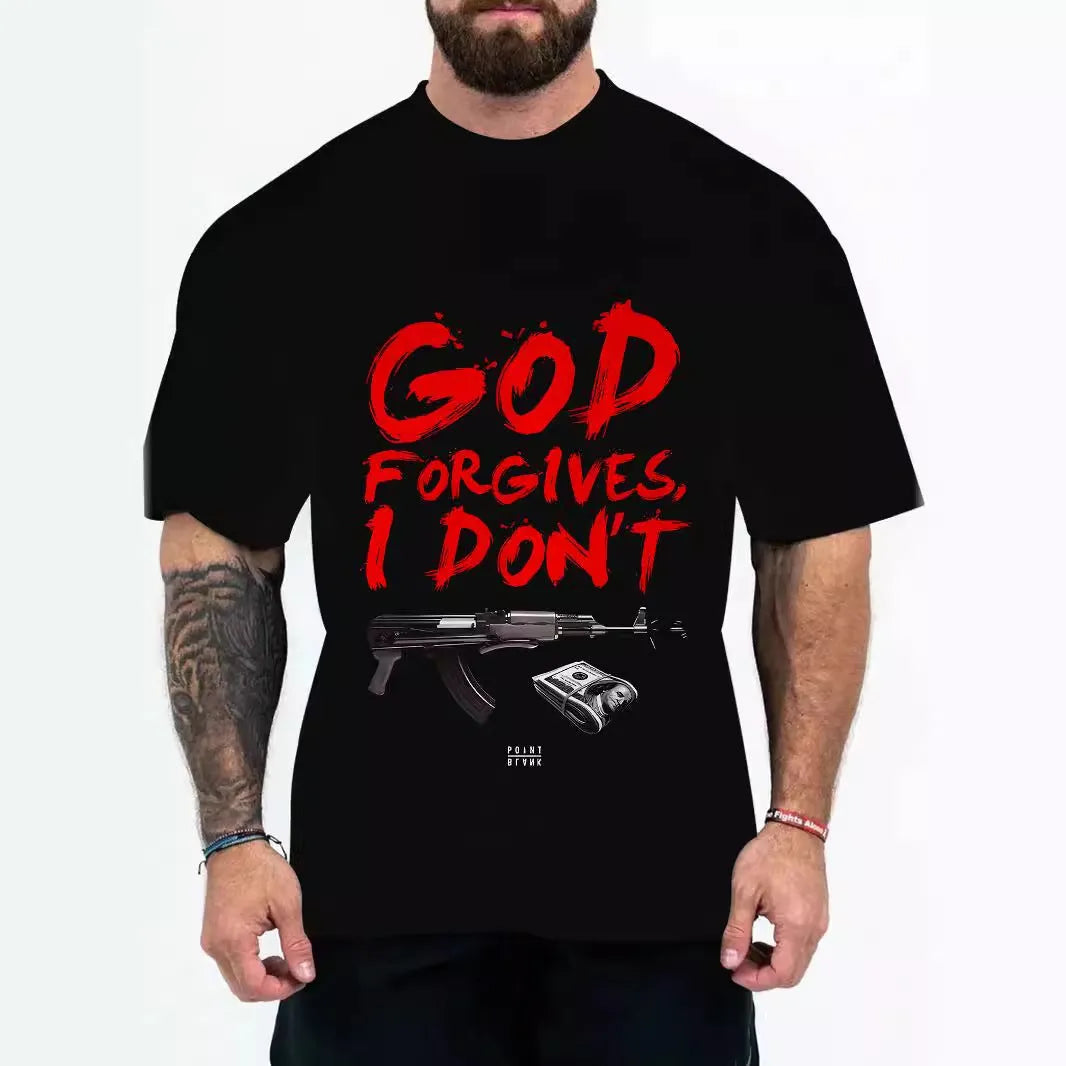 Men's loose fit short sleeve t-shirt with a choice of coloured letters or eagle head graphic print.