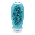 Silicone bath brush storage bottle in various colours with 100ml capacity