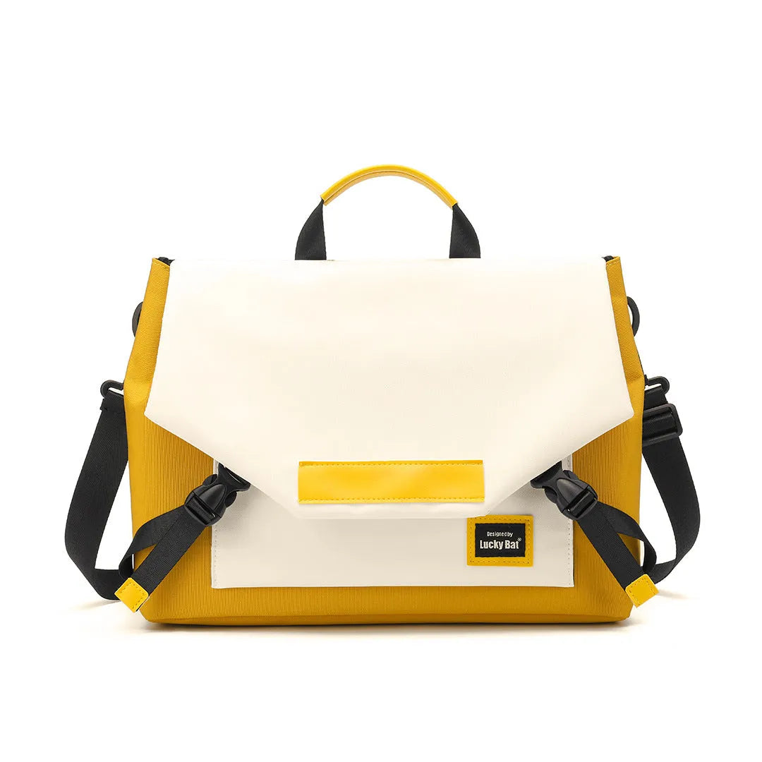 Oxford cloth laptop bag with letter pattern, two size options, water-resistant design for tablets and gaming notebooks
