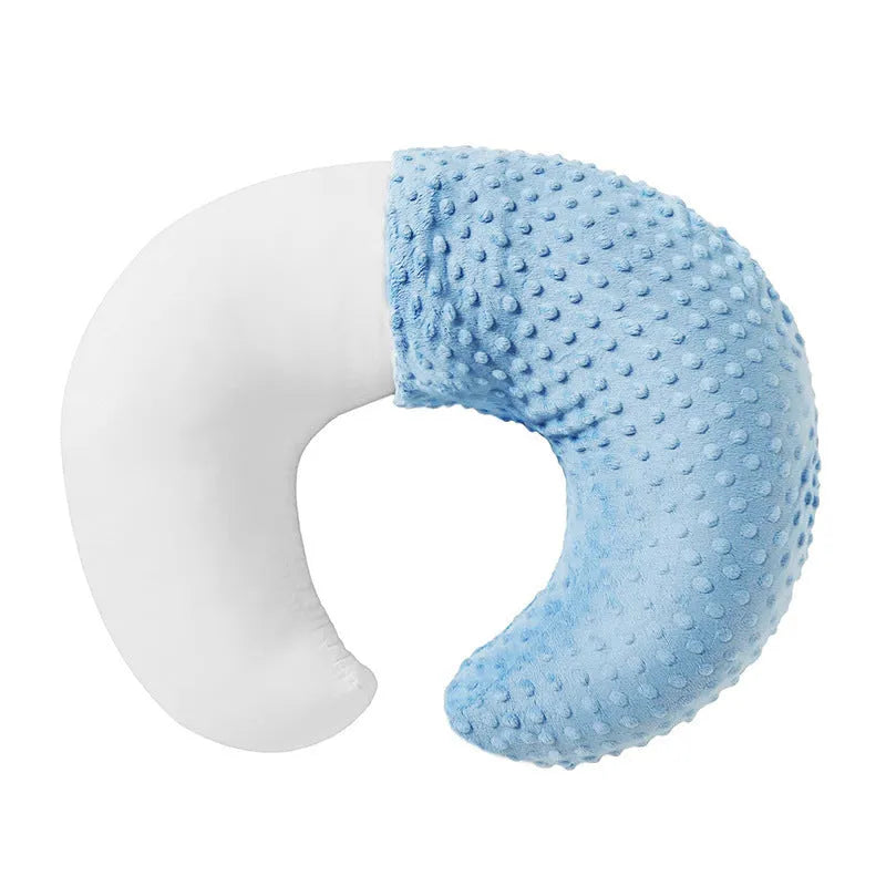 Multifunctional nursing pillow with milk spill prevention in four colour options
