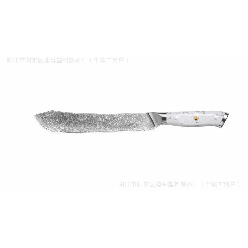 Damascus pattern VG10 steel combined chef knife with 21cm blade and 11cm handle