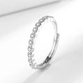 Women's open mouth ring with diamond tail geometric design in white gold or yellow gold colour