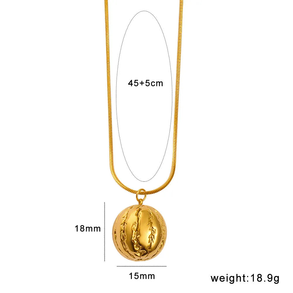 Stainless steel fruit pendant necklace with colourful charm designs including apple, grape, watermelon, pineapple, strawberry, and banana