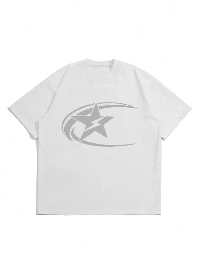 Men's pure cotton Japanese retro style t-shirt in solid colours showing sizing from XS to XXL