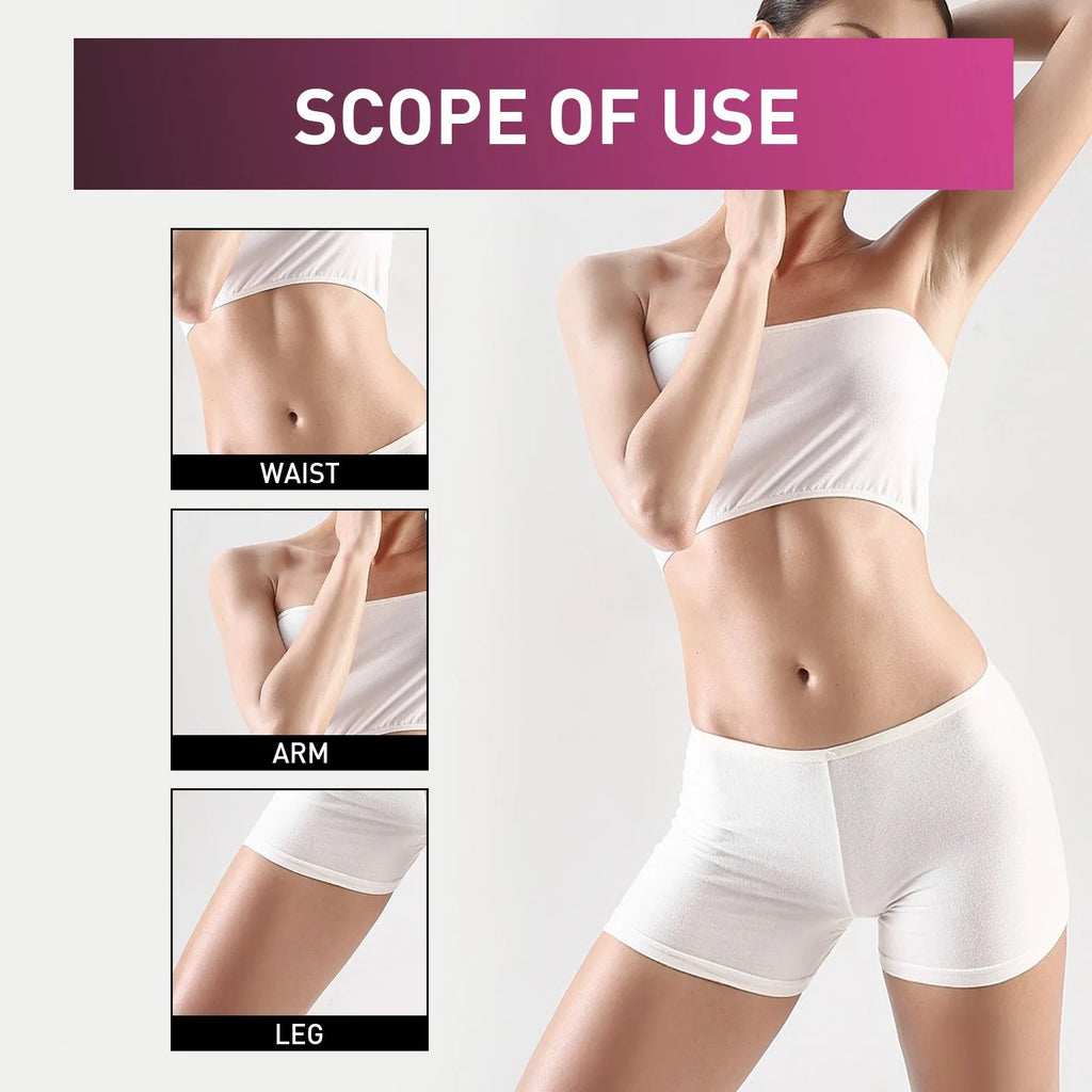 Ginger body slimming tightening cream in 15g size for thigh shaping application.