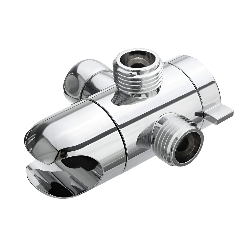 Copper water distributor for shower system with American bracket ball joint.