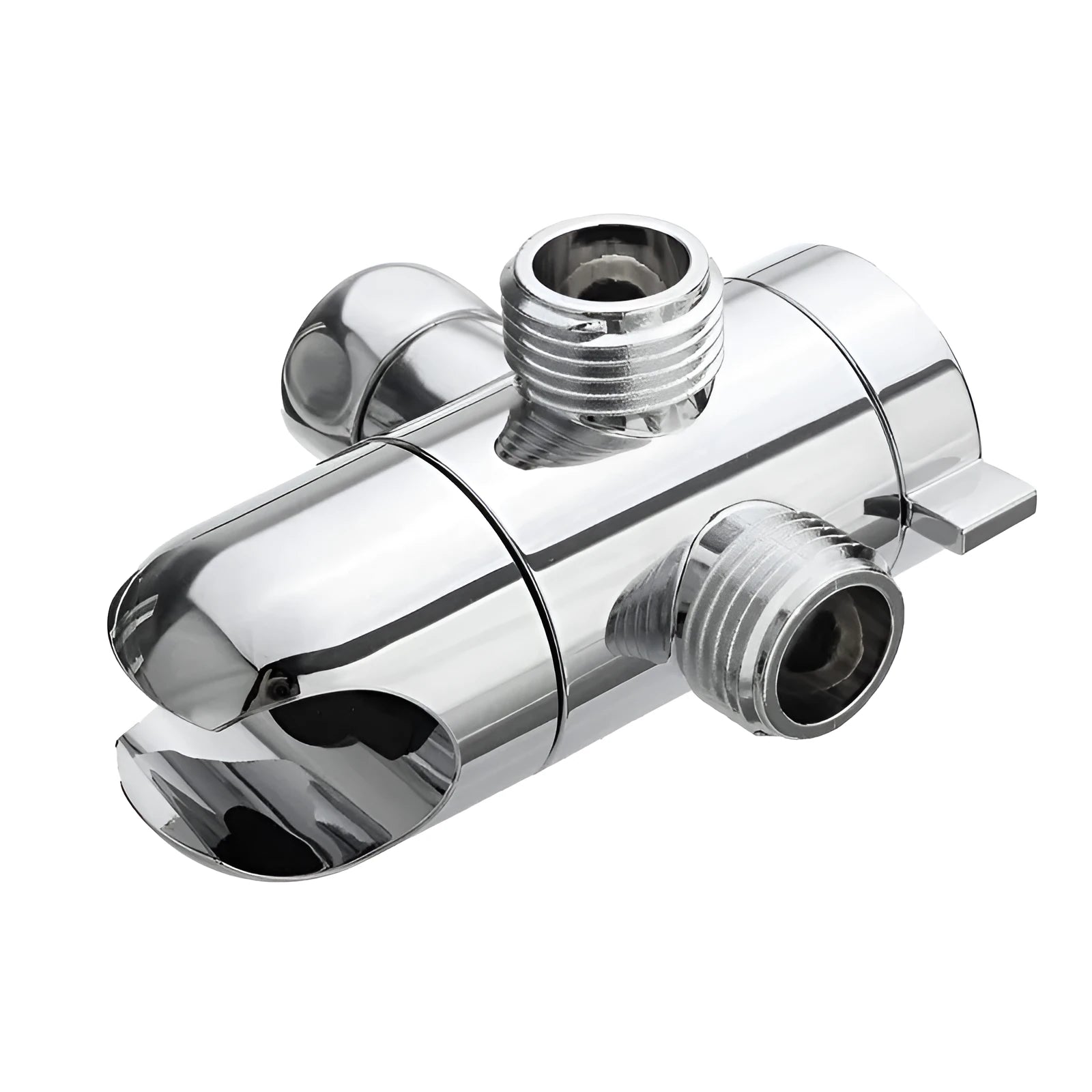 Copper water distributor for shower system with American bracket ball joint.
