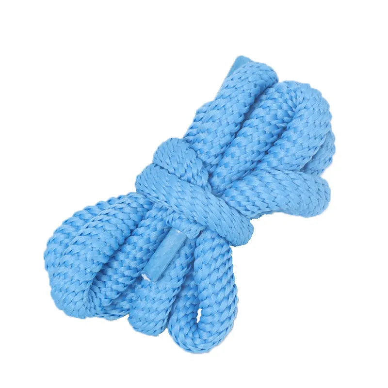 Flat oval woven shoelaces in various colours showing 1.0cm width and length options.