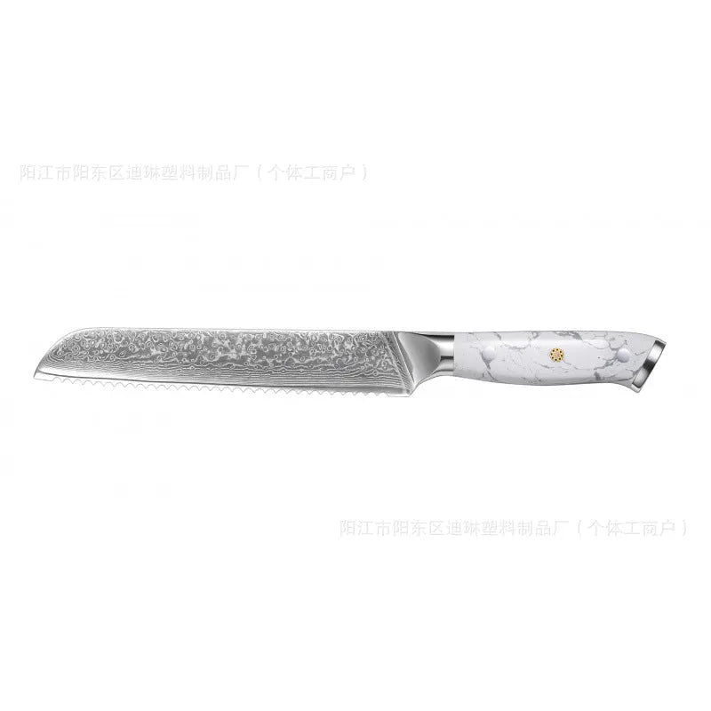 Damascus pattern VG10 steel combined chef knife with 21cm blade and 11cm handle