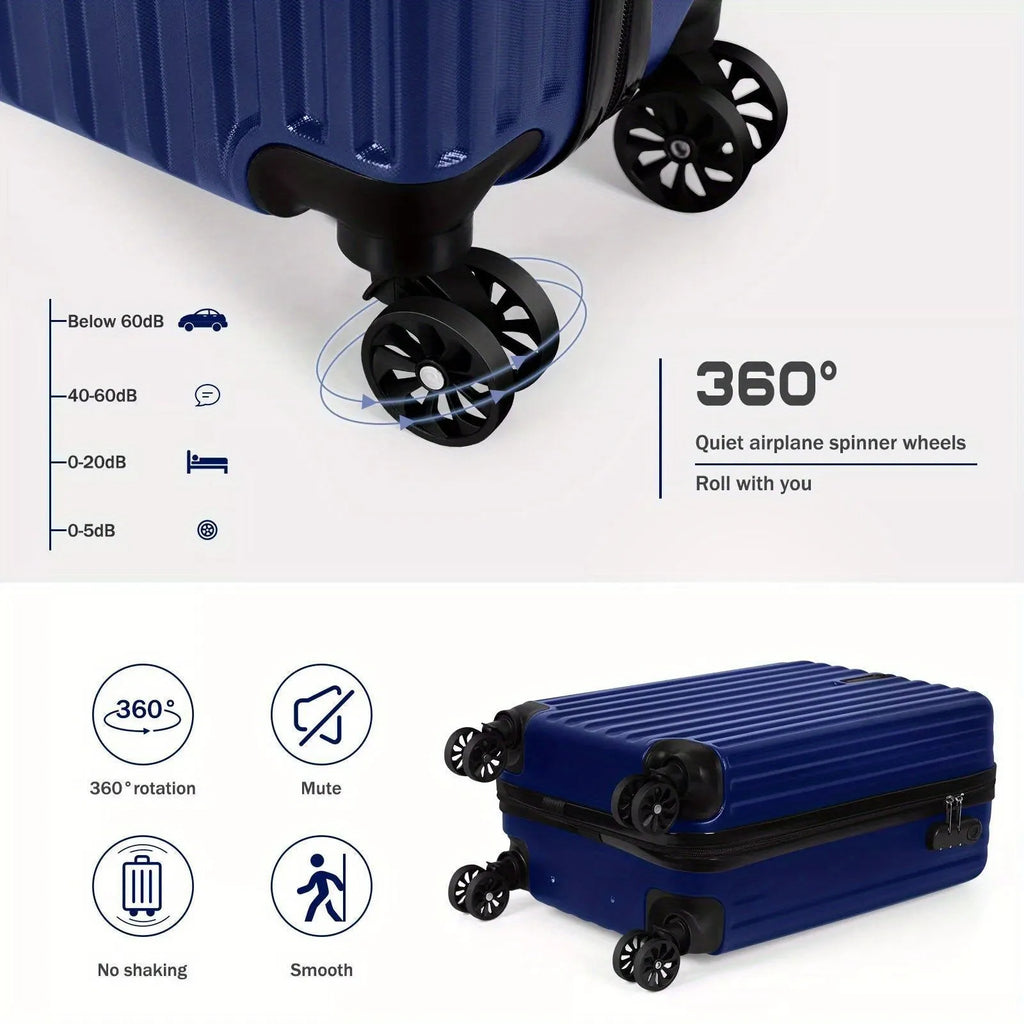 Aluminium alloy travel trunk set showing 14-inch and 20-inch sizes with two trunks and towel accessory