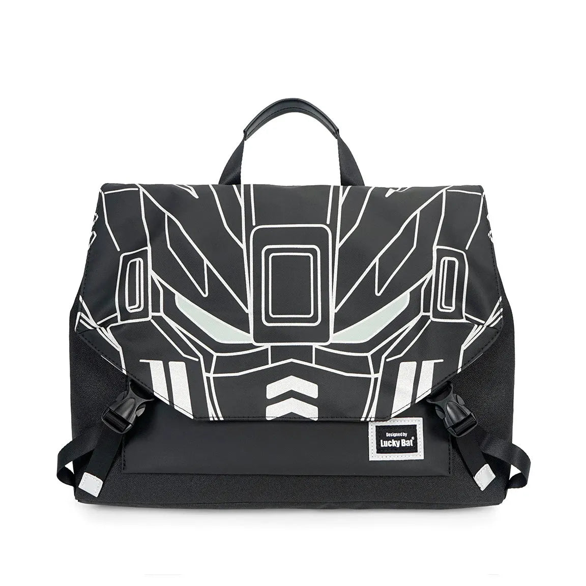 Oxford cloth laptop bag with letter pattern, two size options, water-resistant design for tablets and gaming notebooks