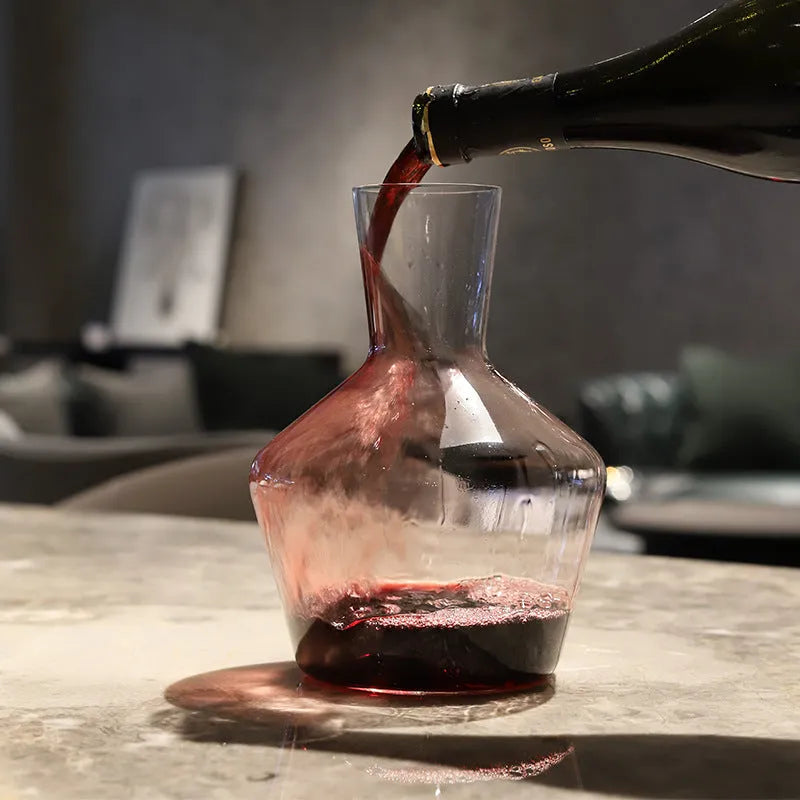 Crystal wine decanter with divider, solid colour, available in 1450ml, 1600ml, 820ml, and 1900ml capacities