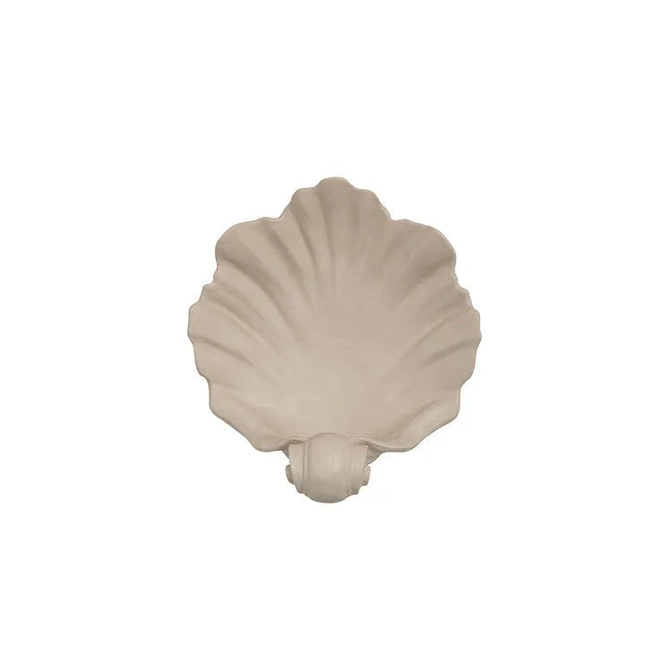 White resin simulation shell ornament for fruit plates and table displays