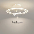 Children's bedroom chandelier ceiling light in white or pink, 220V, modern simplicity style for boys' and girls' rooms