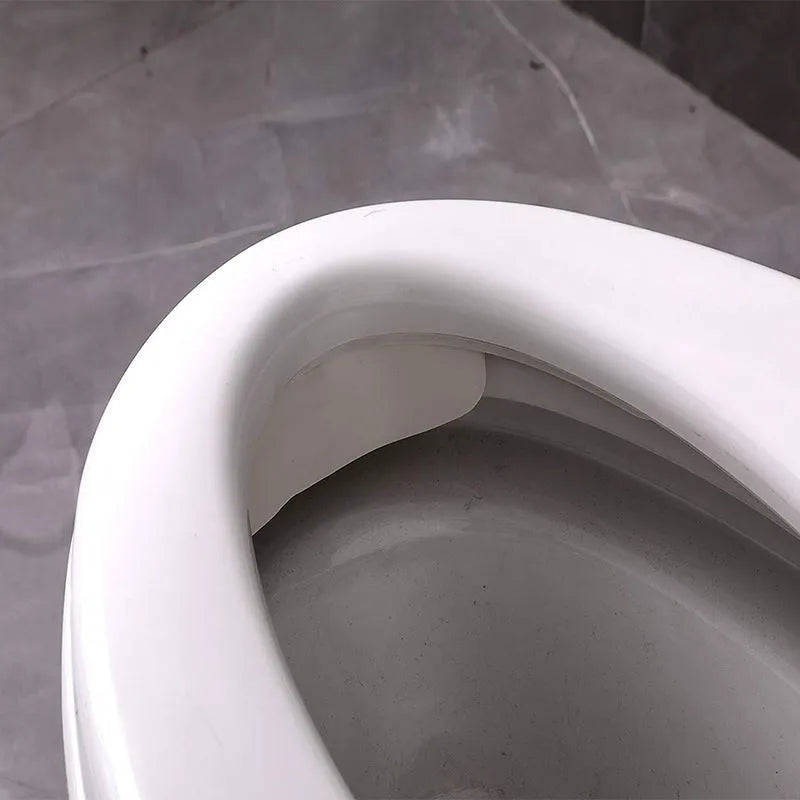 White PVC toilet urine blocking board for children's potty training splash prevention