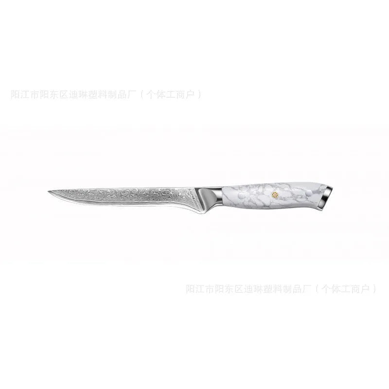 Damascus pattern VG10 steel combined chef knife with 21cm blade and 11cm handle