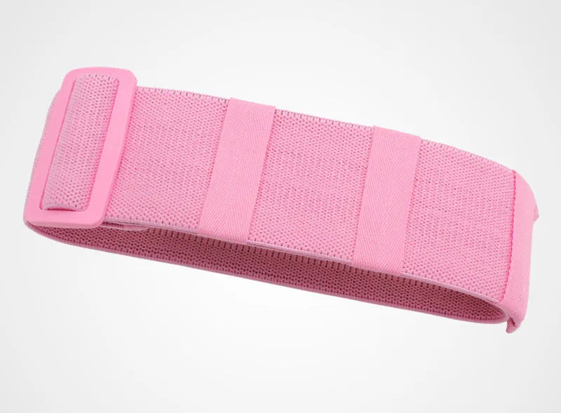 Aolikes adjustable polyester cotton resistance band 93x8cm in grey for glute and stretching exercises
