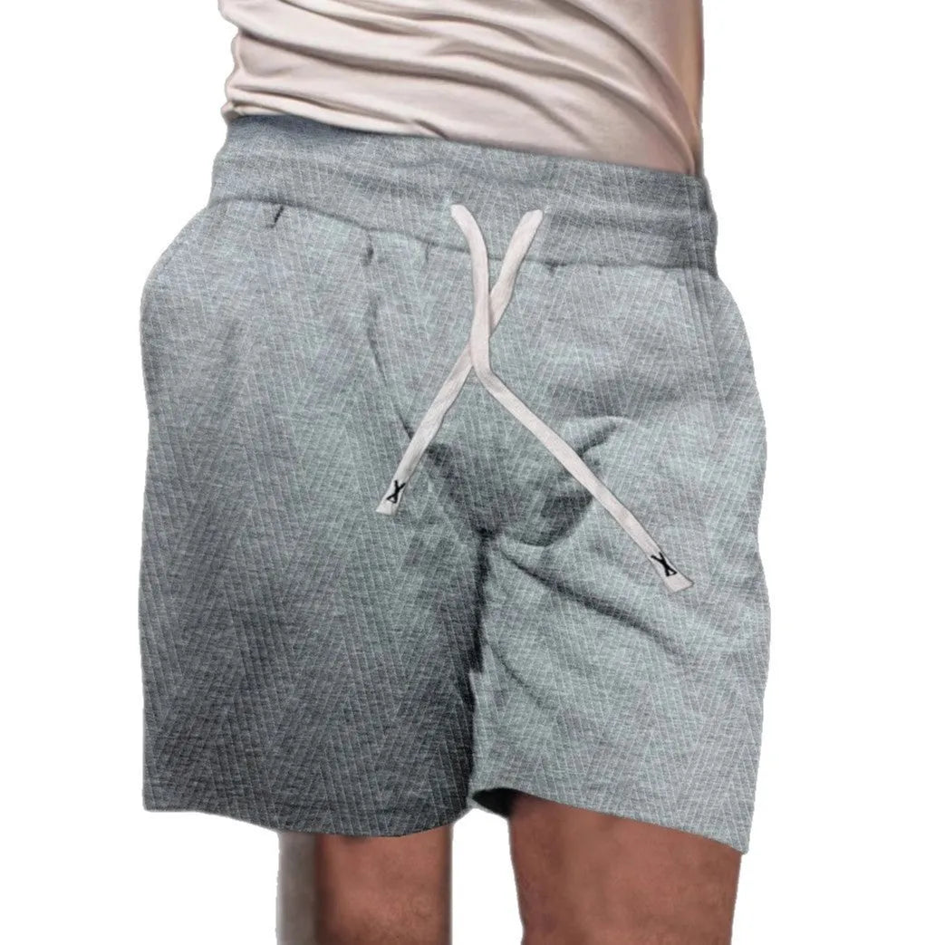 Men's drawstring loose brushed polyester casual sports shorts in five colours