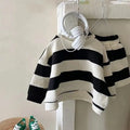 Boys' girls' spring striped fleece and shorts two-piece set in polyester, black and green options, sizes 90-130 yards