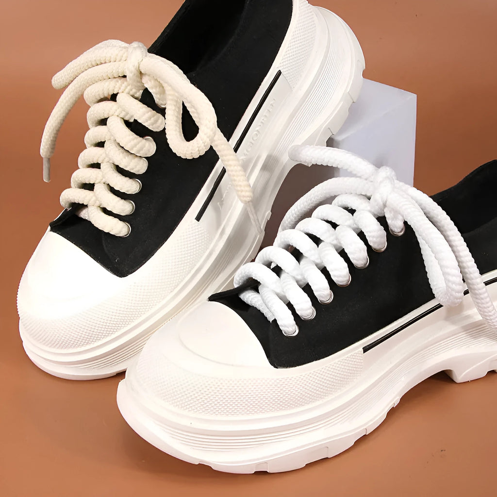 Solid colour round woven shoelaces for bread shoes showing 10mm diameter and length options