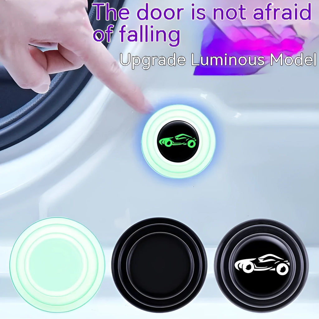 20mm thick silicone car door shock pads in black and luminous colours for vehicle protection