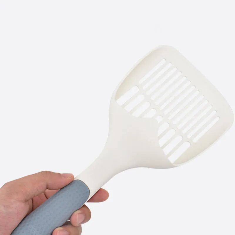 Large solid plastic cat litter shovel for tofu cat litter waste removal