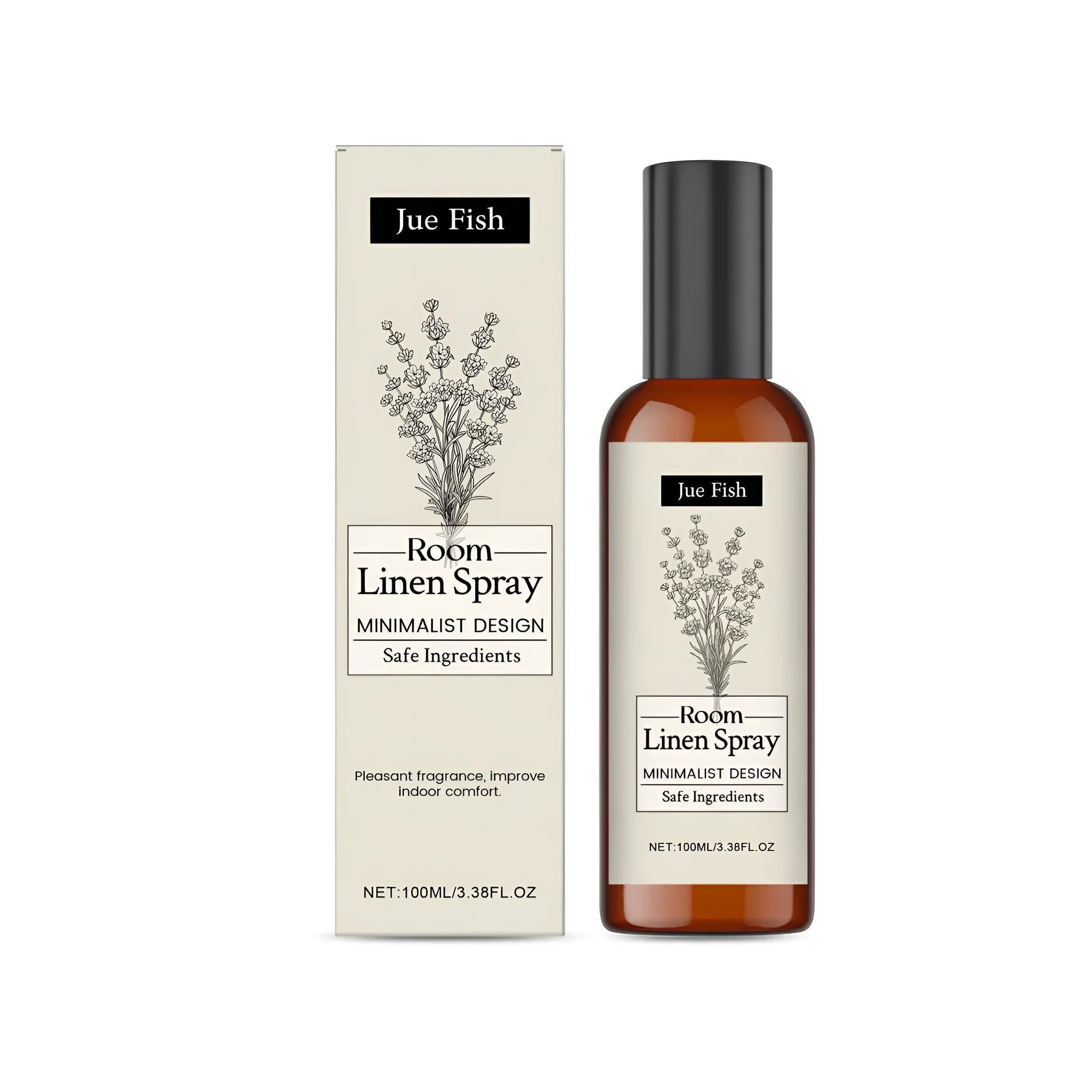 100ml lavender indoor fragrance spray bottle with natural flower water formula